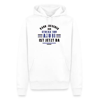 Azubi Stuckateur Lehre Ausbildung Stukkateur Lehre - Männer Premium Bio Hoodie - Weiß - Vorne - Nico (187cm)