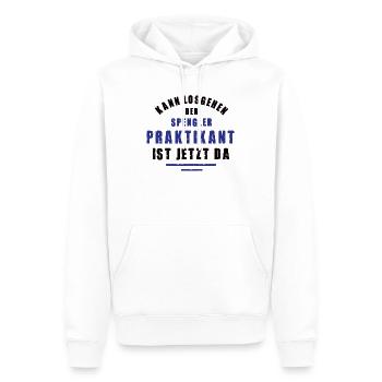 Praktikant Spengler Praktikum Spenglerei Danke - Männer Premium Bio Hoodie - Weiß - Vorne - Nico (187cm)