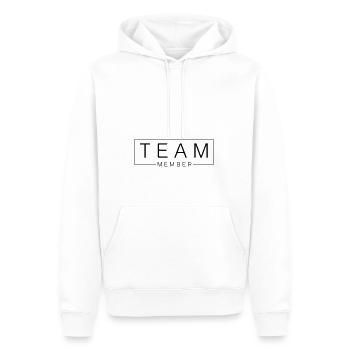 Membres de l’équipe - Sweat à capuche Premium bio Homme - blanc - Devant - Nico (187cm)