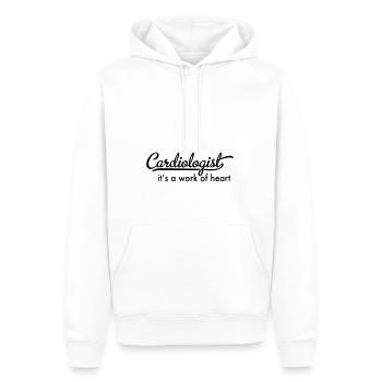 Cardiologist - Men’s Premium Organic Hoodie - white - Front - Nico (187cm)