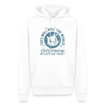 Cat Company - Männer Premium Bio Hoodie - Weiß - Vorne - Nico (187cm)