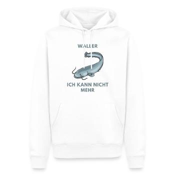 Waller, ich kann nicht mehr - Lustiger Spruch - Männer Premium Bio Hoodie - Weiß - Vorne - Nico (187cm)