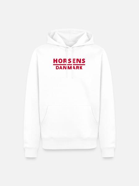 Horsens Dänemark Stadt Motiv - Männer Premium Bio Hoodie - Weiß