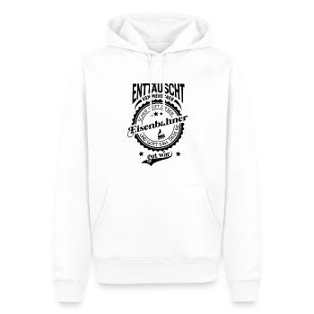 Lustiger Spruch für Beruf Eisenbahner - Männer Premium Bio Hoodie - Weiß - Vorne - Nico (187cm)