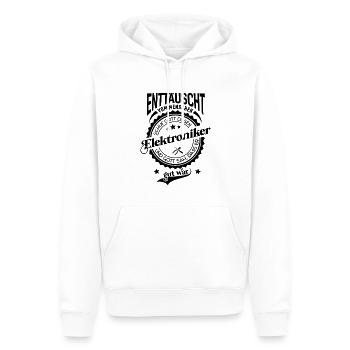 Lustiger Spruch für Beruf Elektroniker - Männer Premium Bio Hoodie - Weiß - Vorne - Nico (187cm)