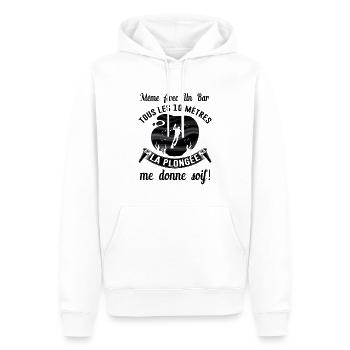 Plongée Sous Marine Mer Idée Cadeau Plongeur Océan - Sweat à capuche Premium bio Homme - blanc - Devant - Nico (187cm)
