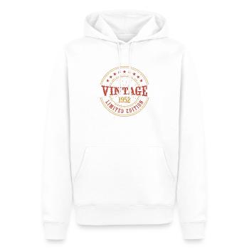 Vintage 1952 Jubiläum Geschenk Idee Jahr Humor - Männer Premium Bio Hoodie - Weiß - Vorne - Nico (187cm)