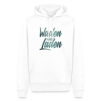 Waden statt Laden Fahrrad E-Bike Radtrikot - Männer Premium Bio Hoodie - Weiß - Vorne - Nico (187cm)
