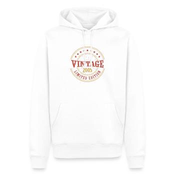 Vintage 2005 Vintage Anniversary Gift Idea 2005 - Men’s Premium Organic Hoodie - white - Front - Nico (187cm)
