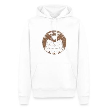 Owl Right Alright Eule Wortspiel - Männer Premium Bio Hoodie - Weiß - Vorne - Nico (187cm)