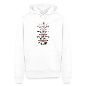 Glühwein shirt - Männer Premium Bio Hoodie - Weiß - Vorne - Nico (187cm)