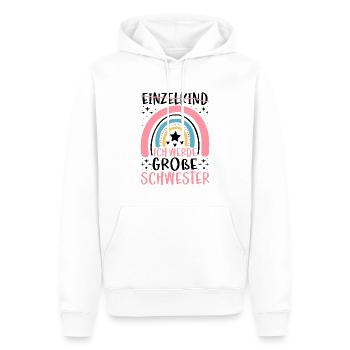 Ich Werde Große Schwester - Männer Premium Bio Hoodie - Weiß - Vorne - Nico (187cm)