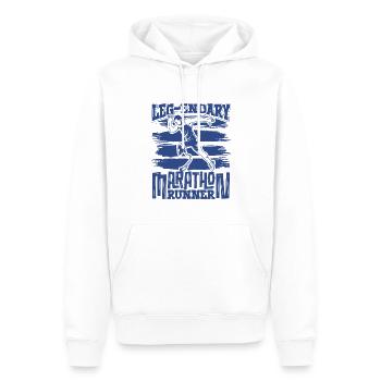 Legendärer Marathonläufer - Beinprothese - Männer Premium Bio Hoodie - Weiß - Vorne - Nico (187cm)