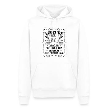 1942 - Männer Premium Bio Hoodie - Weiß - Vorne - Nico (187cm)