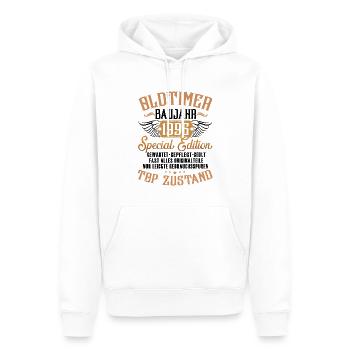 Oldtimer 1996 - Männer Premium Bio Hoodie - Weiß - Vorne - Nico (187cm)