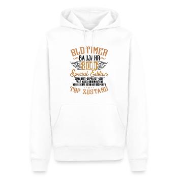 Oldtimer Special Edition Modell 2001 Geburtstag - Männer Premium Bio Hoodie - Weiß - Vorne - Nico (187cm)