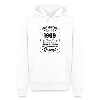 1969 - Männer Premium Bio Hoodie - Weiß - Vorne - Nico (187cm)