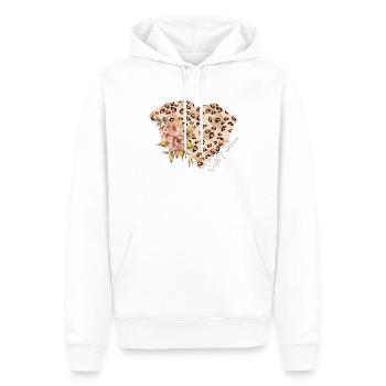 South Carolina Karte Leo State Of South - Männer Premium Bio Hoodie - Weiß - Vorne - Nico (187cm)