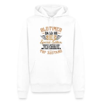 Oldtimer Special Edition Modell 2010 Geburtstag - Männer Premium Bio Hoodie - Weiß - Vorne - Nico (187cm)