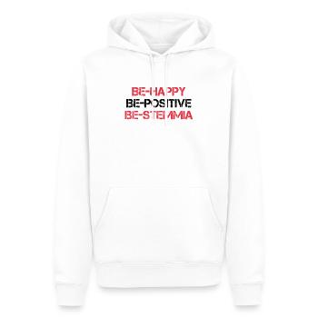 Geschenkideen für lustige Details - Männer Premium Bio Hoodie - Weiß - Vorne - Nico (187cm)