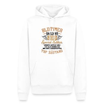 Oldtimer Special Edition Modell 2015 Geburtstag - Männer Premium Bio Hoodie - Weiß - Vorne - Nico (187cm)