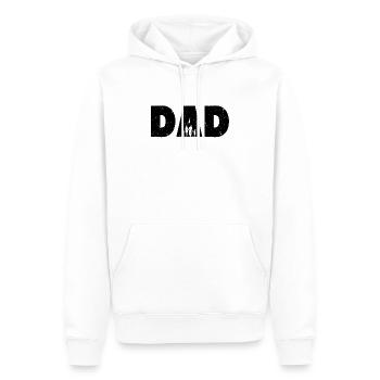 Cadeau de la fête des pères - Sweat à capuche Premium bio Homme - blanc - Devant - Nico (187cm)