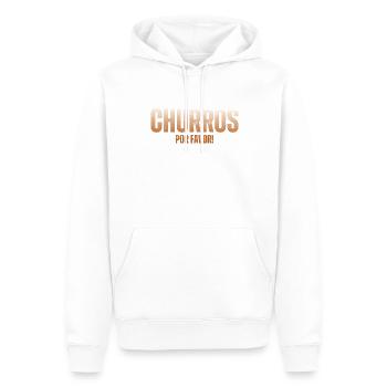 Churros Por Favor Churro mexicain vintage - Sweat à capuche Premium bio Homme - blanc - Devant - Nico (187cm)