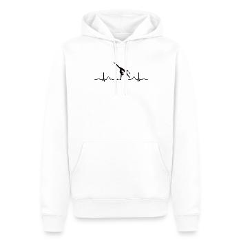 Clubs de gymnastique ECG Gymnastique rythmique - Sweat à capuche Premium bio Homme - blanc - Devant - Nico (187cm)