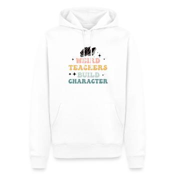 Enseignants bizarres Professeurs d’école drôles - Sweat à capuche Premium bio Homme - blanc - Devant - Nico (187cm)
