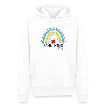 Schulanfang Erster Schultag Schulkind 2024 - Männer Premium Bio Hoodie - Weiß - Vorne - Nico (187cm)