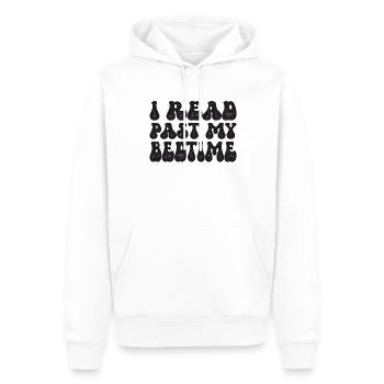Bibliothèque livre amant lecture rat de bibliothèque - Sweat à capuche Premium bio Homme - blanc - Devant - Nico (187cm)