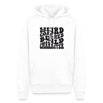D’étranges entraîneurs forment des entraîneurs de caractère - Sweat à capuche Premium bio Homme - blanc - Devant - Nico (187cm)