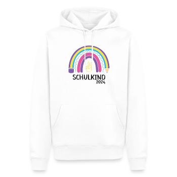Schulanfang Erster Schultag Schulkind 2024 - Männer Premium Bio Hoodie - Weiß - Vorne - Nico (187cm)