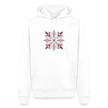 fire - Sweat à capuche Premium bio Homme - blanc - Devant - Nico (187cm)