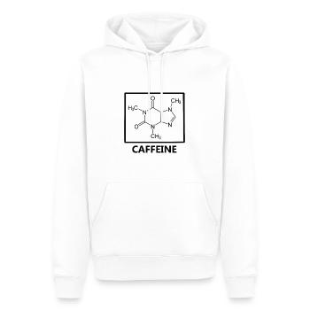 Lustiger Kaffee Zitat Koffein Cooler Kaffee - Männer Premium Bio Hoodie - Weiß - Vorne - Nico (187cm)