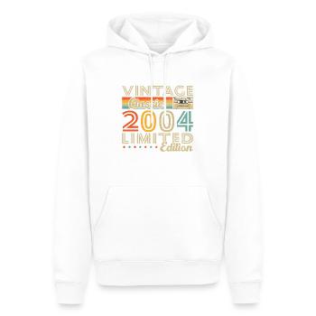 2004 Vintage Retro Geburtstagsgeschenk - Männer Premium Bio Hoodie - Weiß - Vorne - Nico (187cm)