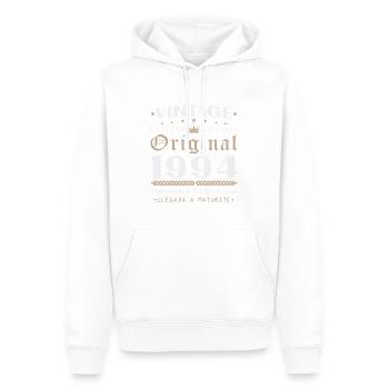 Vinatge 1994 Cadeau d’anniversaire - Sweat à capuche Premium bio Homme - blanc - Devant - Nico (187cm)