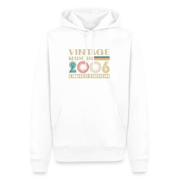 2006 Vintage Retro Cadeau D'anniversaire - Sweat à capuche Premium bio Homme - blanc - Devant - Nico (187cm)