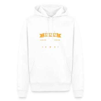 80 Years Vintage 1944 Cadeau d’anniversaire - Sweat à capuche Premium bio Homme - blanc - Devant - Nico (187cm)