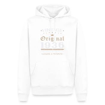 Vinatge 1936 Geburtstagsgeschenk - Männer Premium Bio Hoodie - Weiß - Vorne - Nico (187cm)