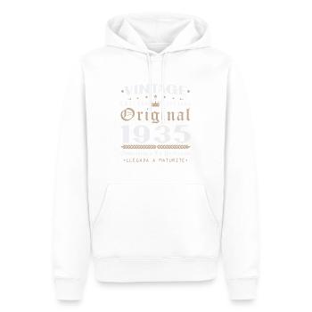 Vinatge 1935 Geburtstagsgeschenk - Männer Premium Bio Hoodie - Weiß - Vorne - Nico (187cm)