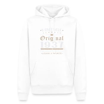 Vinatge 1937 Geburtstagsgeschenk - Männer Premium Bio Hoodie - Weiß - Vorne - Nico (187cm)