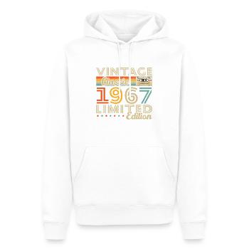Vinatge 1967 Geburtstagsgeschenk - Männer Premium Bio Hoodie - Weiß - Vorne - Nico (187cm)