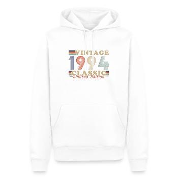 1994 Vintage Retro Geburtstagsgeschenk - Männer Premium Bio Hoodie - Weiß - Vorne - Nico (187cm)