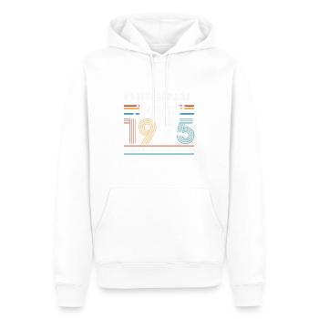 Vintage January 1975 50 Year Anniversary Gift - Men’s Premium Organic Hoodie - white - Front - Nico (187cm)