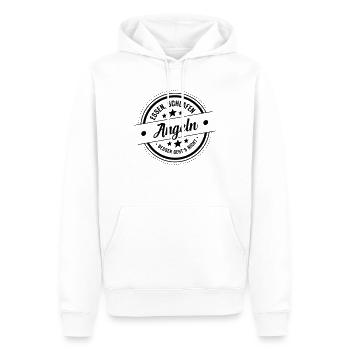 Angeln - Männer Premium Bio Hoodie - Weiß - Vorne - Nico (187cm)