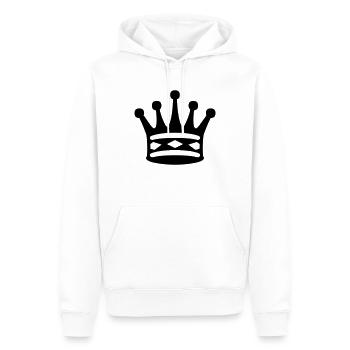 Chess Black Queen - Sweat à capuche Premium bio Homme - blanc - Devant - Nico (187cm)
