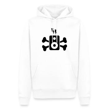 MUSIC BOX FLASH BONES - Männer Premium Bio Hoodie - Weiß - Vorne - Nico (187cm)