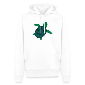 turtle - Men’s Premium Organic Hoodie - white - Front - Nico (187cm)