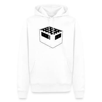 Bierkiste - Männer Premium Bio Hoodie - Weiß - Vorne - Nico (187cm)